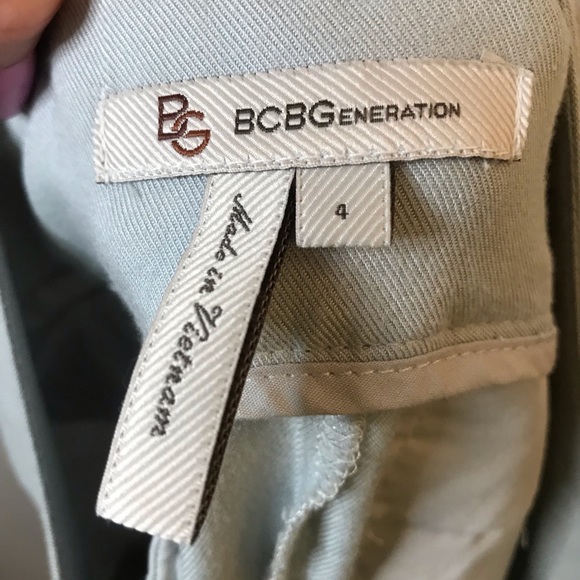 BCBG Gray High Waisted Cropped Trousers - Picture 4 of 6